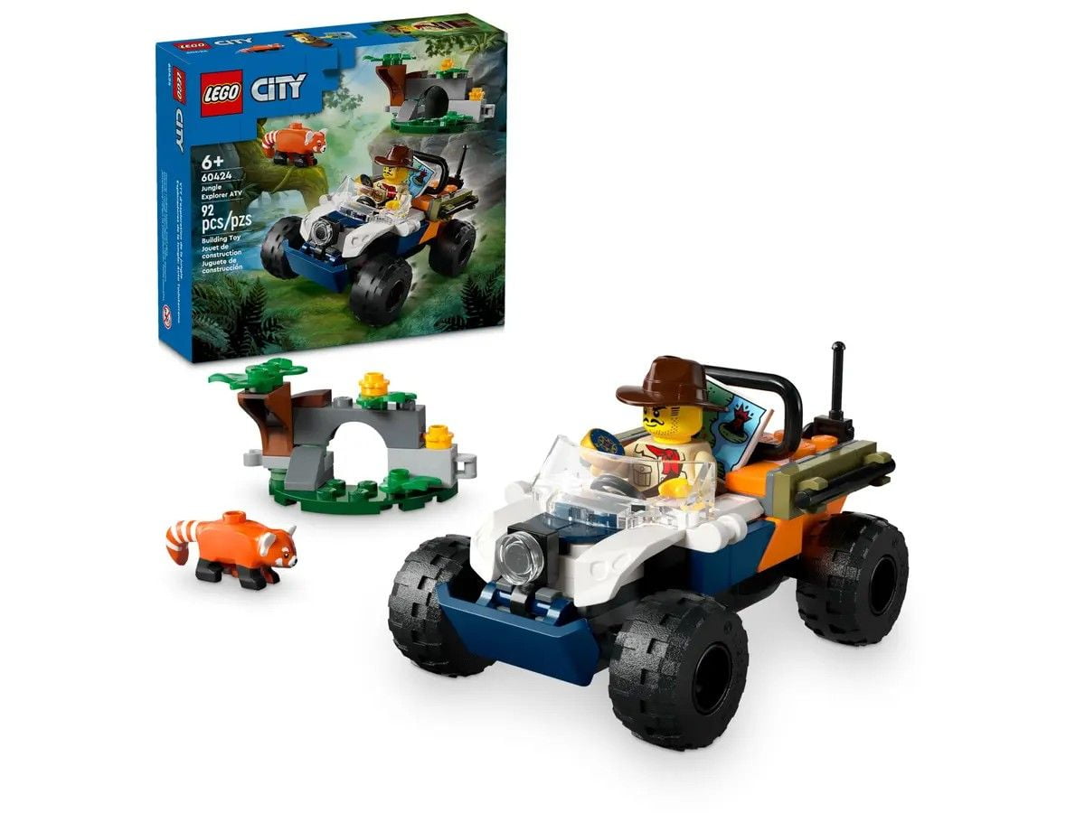 Jungle Explorer ATV Red Panda Mission LEGO City 60424