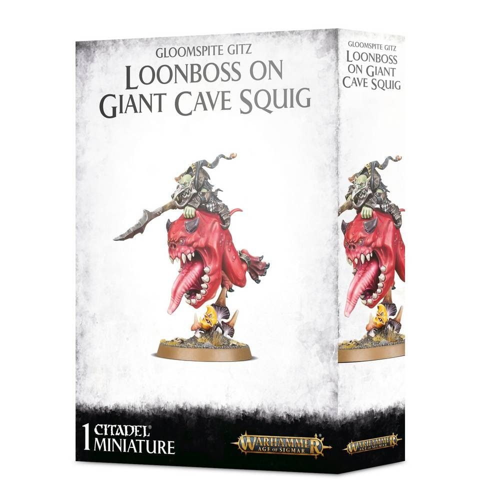 Gloomspite Gitz, Loonboss on Giant Cave Squig