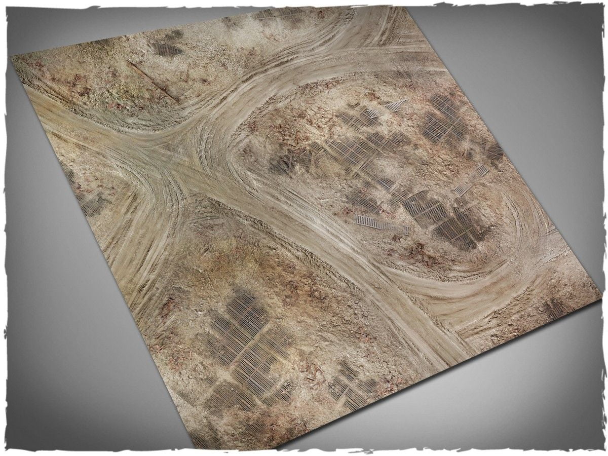 3ft x 3ft, Ash wasteland Theme Cloth Games Mat