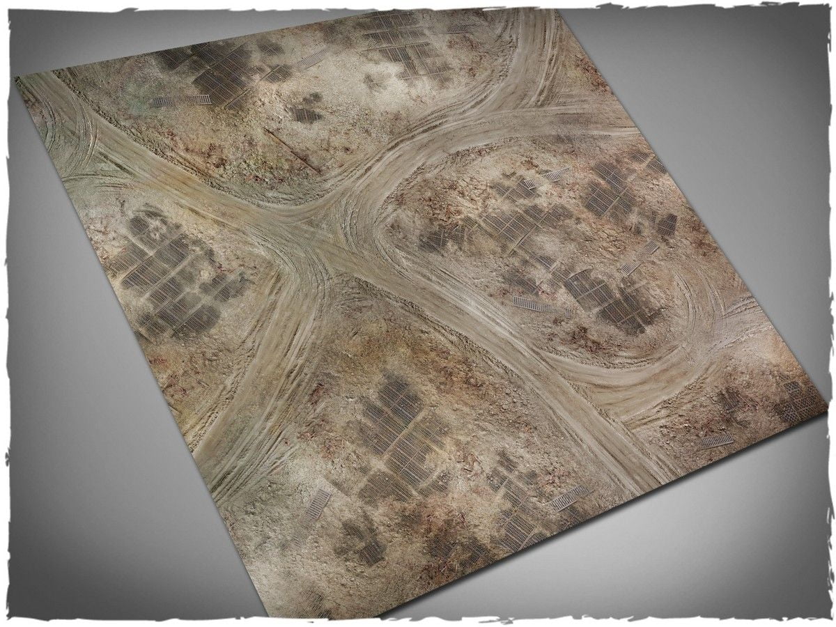 4ft x 4ft, Ash wasteland Theme Cloth Games Mat