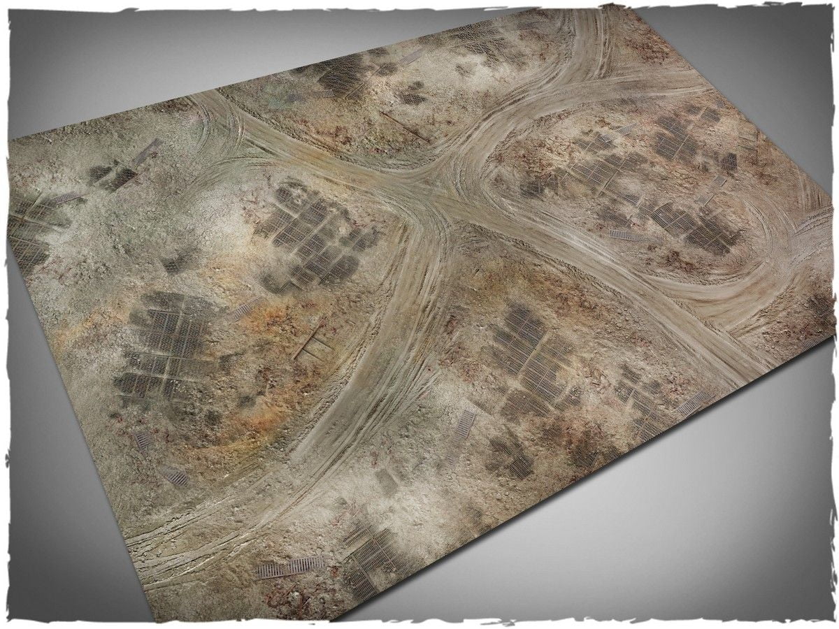 4ft x 6ft, Ash wasteland Theme Cloth Games Mat