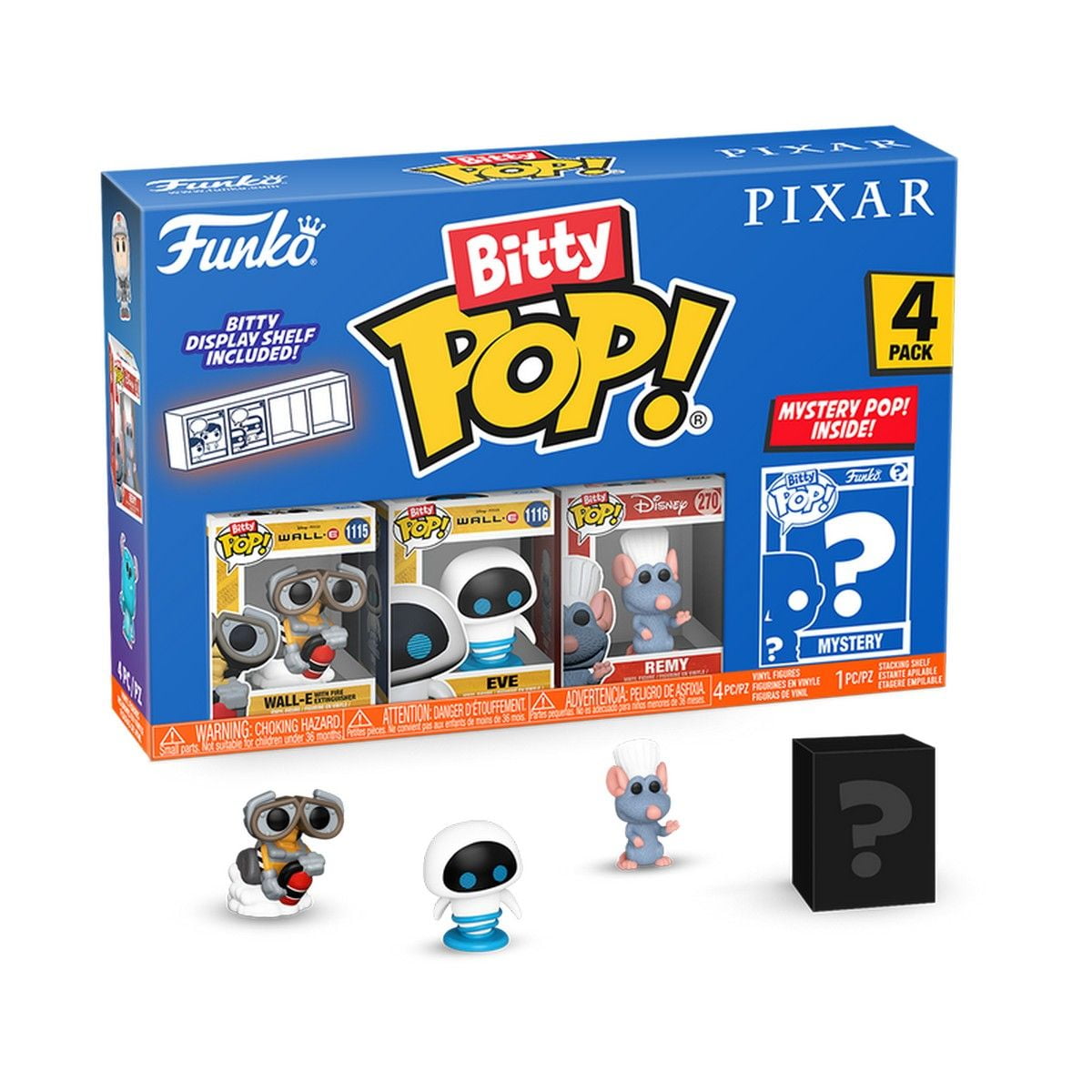 WALL-E - Pixar - Funko Bitty POP! (4PK)