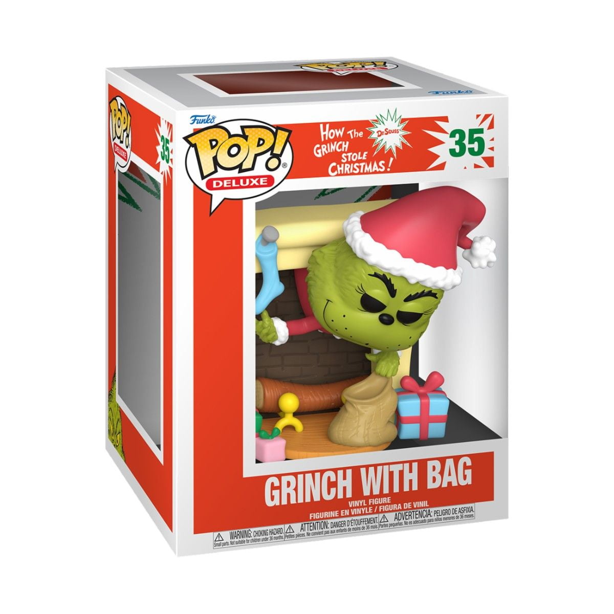 Grinch with Bag - The Grinch - Funko POP! Deluxe (35)