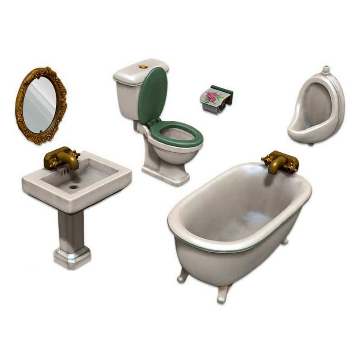 Resin Set Toilet and WC
