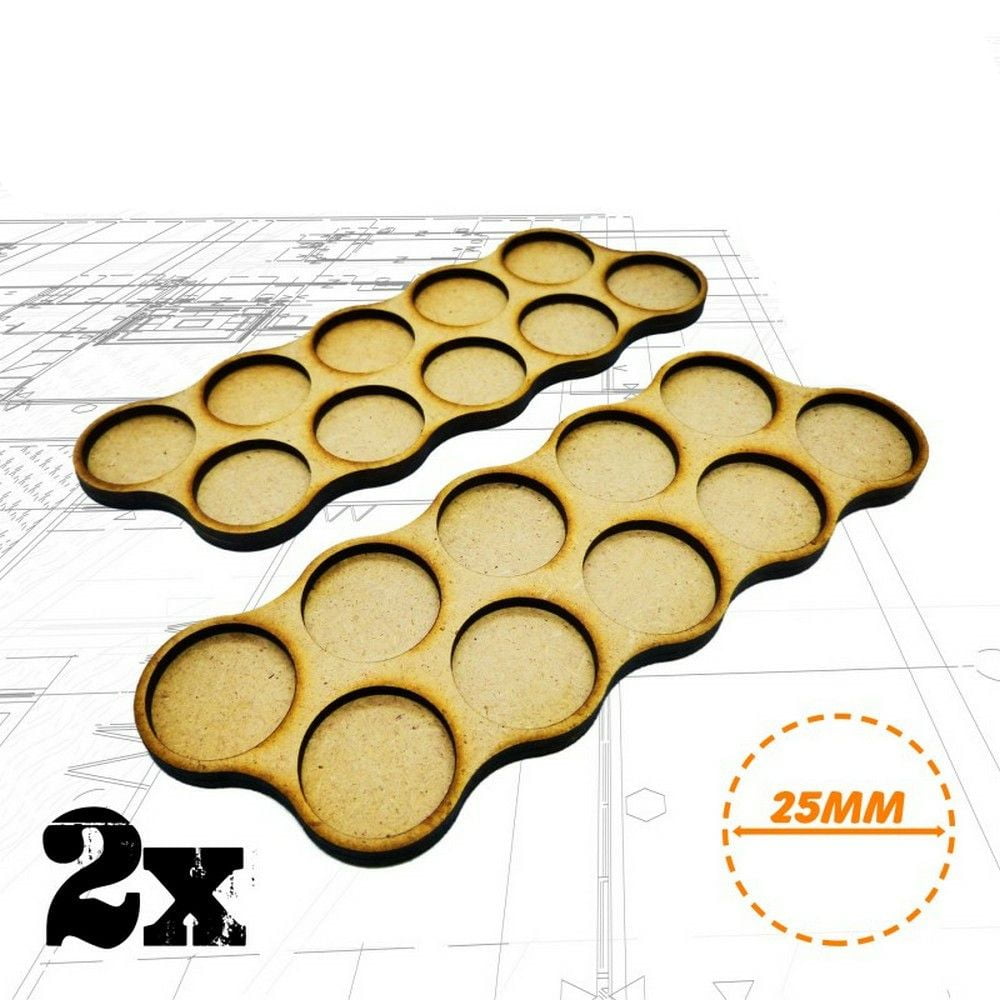 MDF Movement Trays 25mm x10 - Skirmish