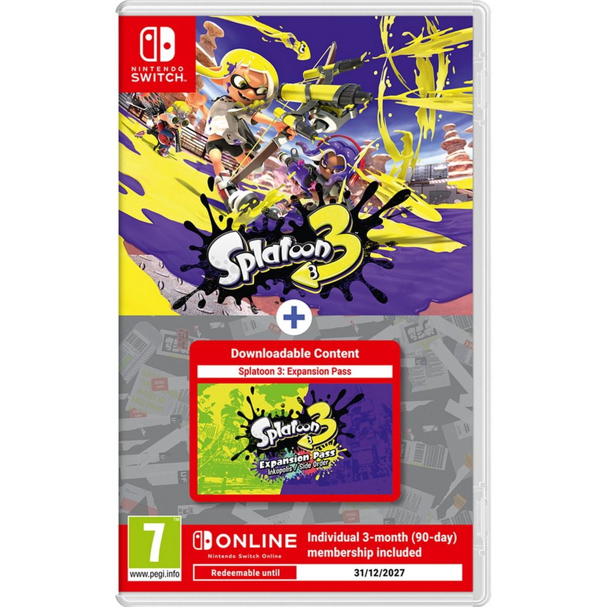 Splatoon 3 & Expansion Pass & Nintendo Switch Online - NS