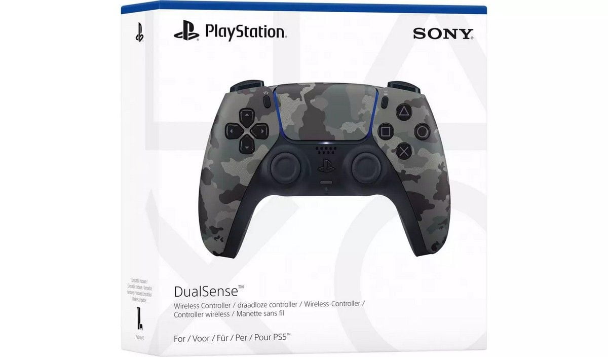 Grey Camouflage Dualsense Wireless Controller - Playstation 5 - PS5