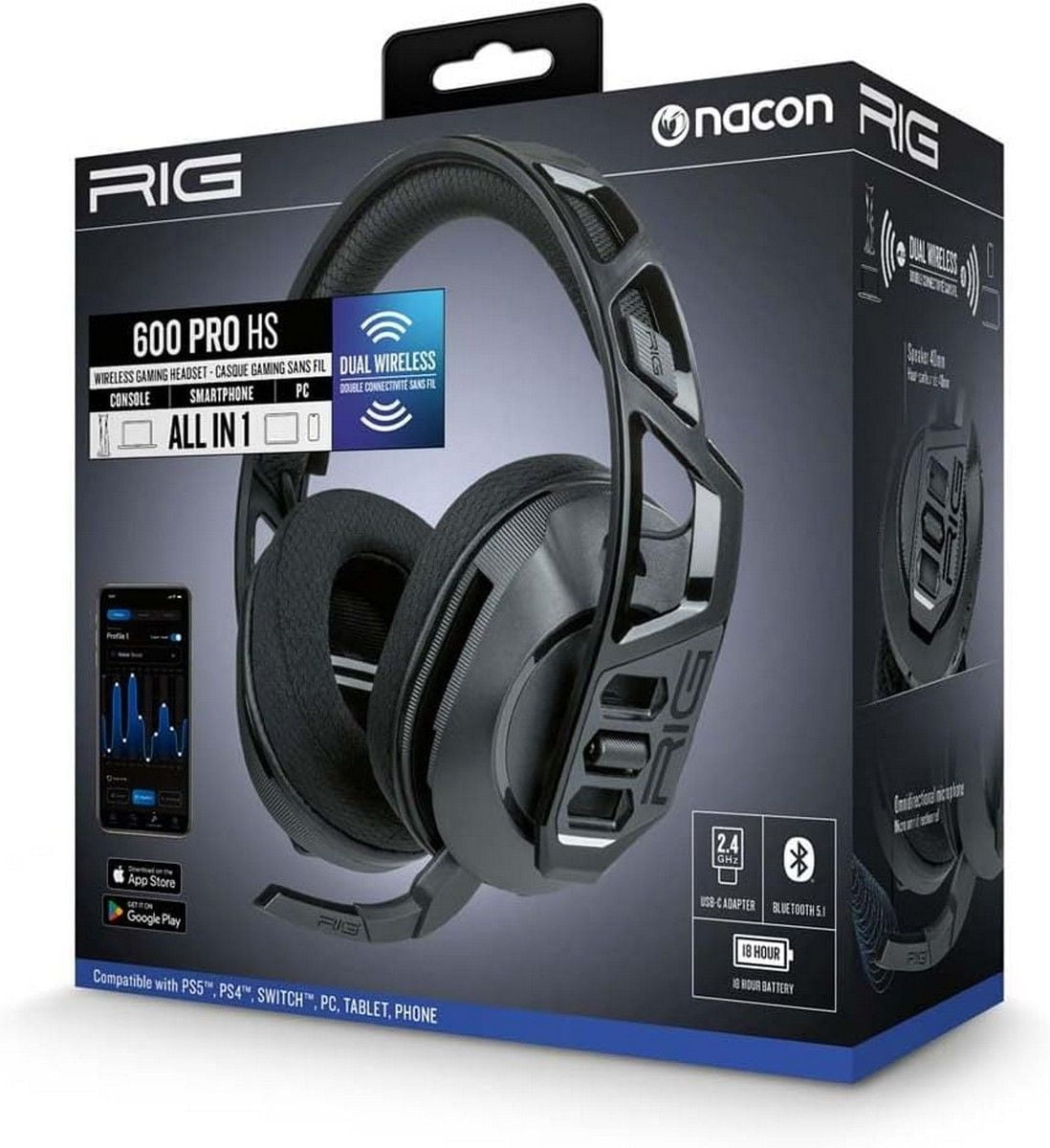 RIG 600 Black Headset - PS5