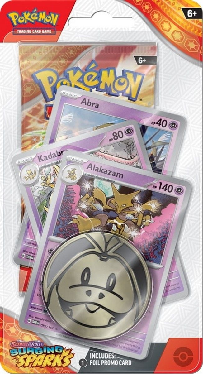 Pokemon TCG: Scarlet & Violet 8 - Surging Sparks - Premium Checklane - Alakazam