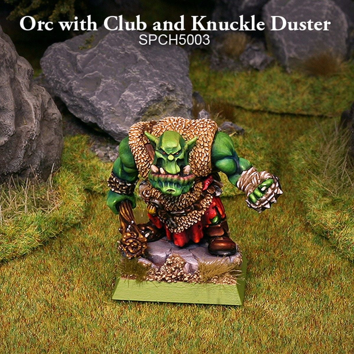 Orc with Club and Knuckle Duster
