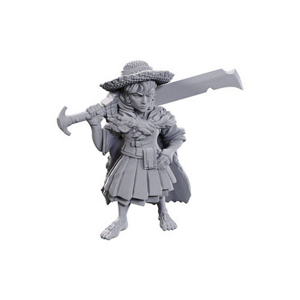 Pathfinder Deep Cuts Unpainted Miniatures: Female Halfling Magus Low-Level