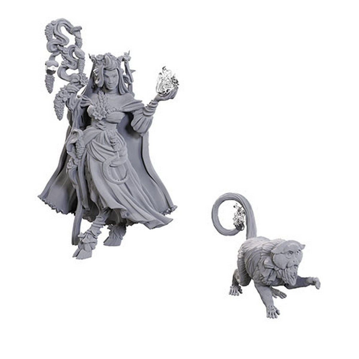 Critical Role Unpainted Miniatures: Fearne Calloway & Mister