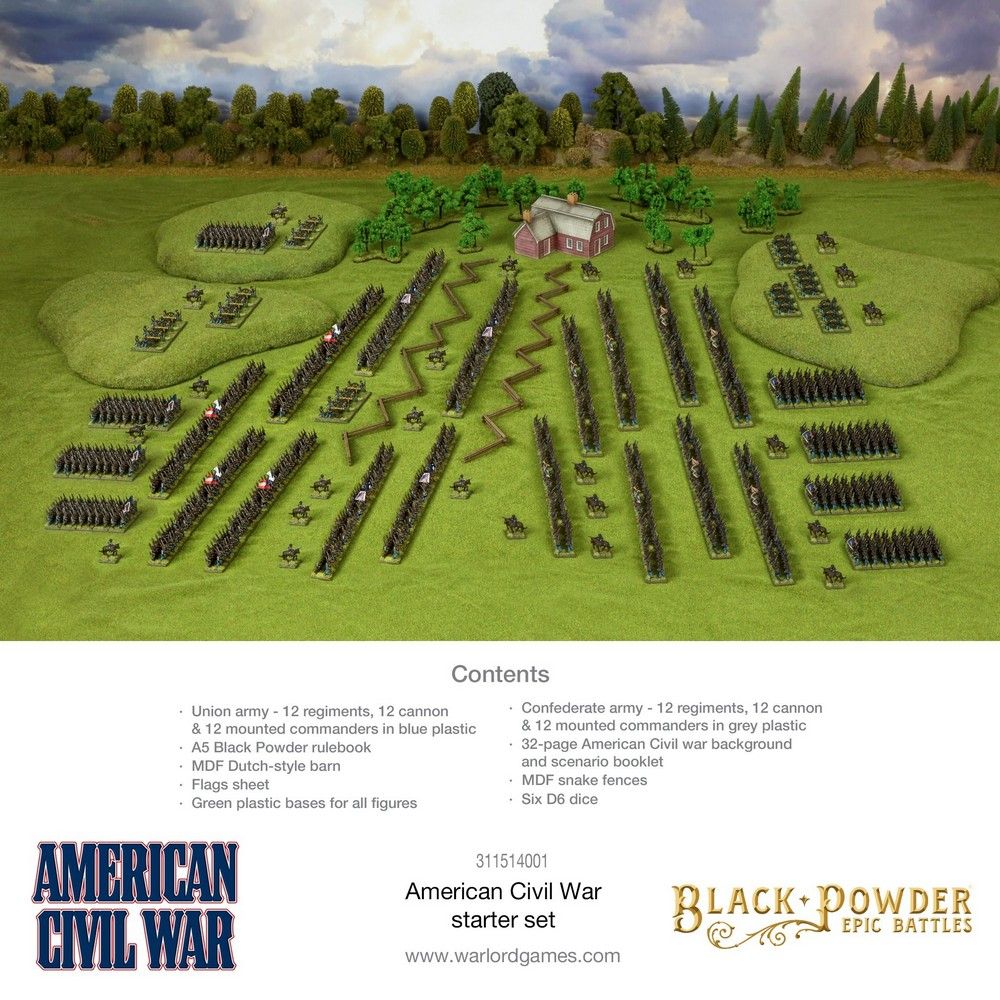 Black Powder Epic Battle American Civil War Casualty Markers Military Table  Top Wargaming Plastic Model Kit 312414008 : : Toys & Games