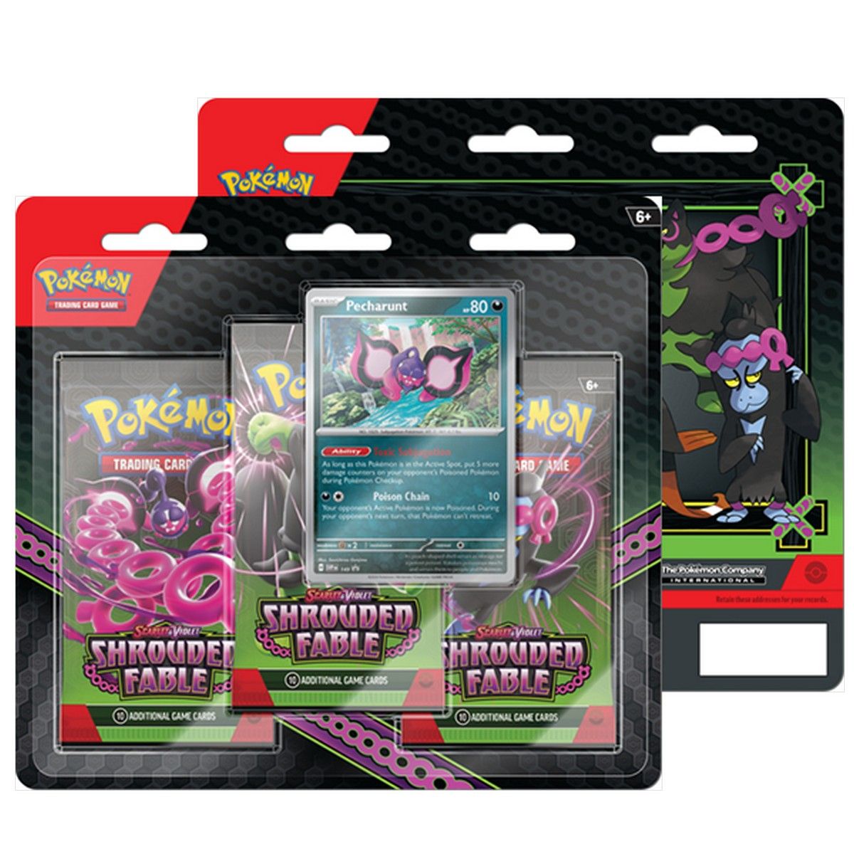 Pokemon TCG: Scarlet & Violet Shrouded Fable - 3-Pack Blister | Wayland ...